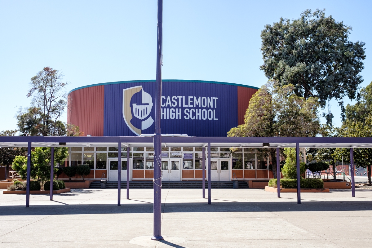 front of castlemont high school