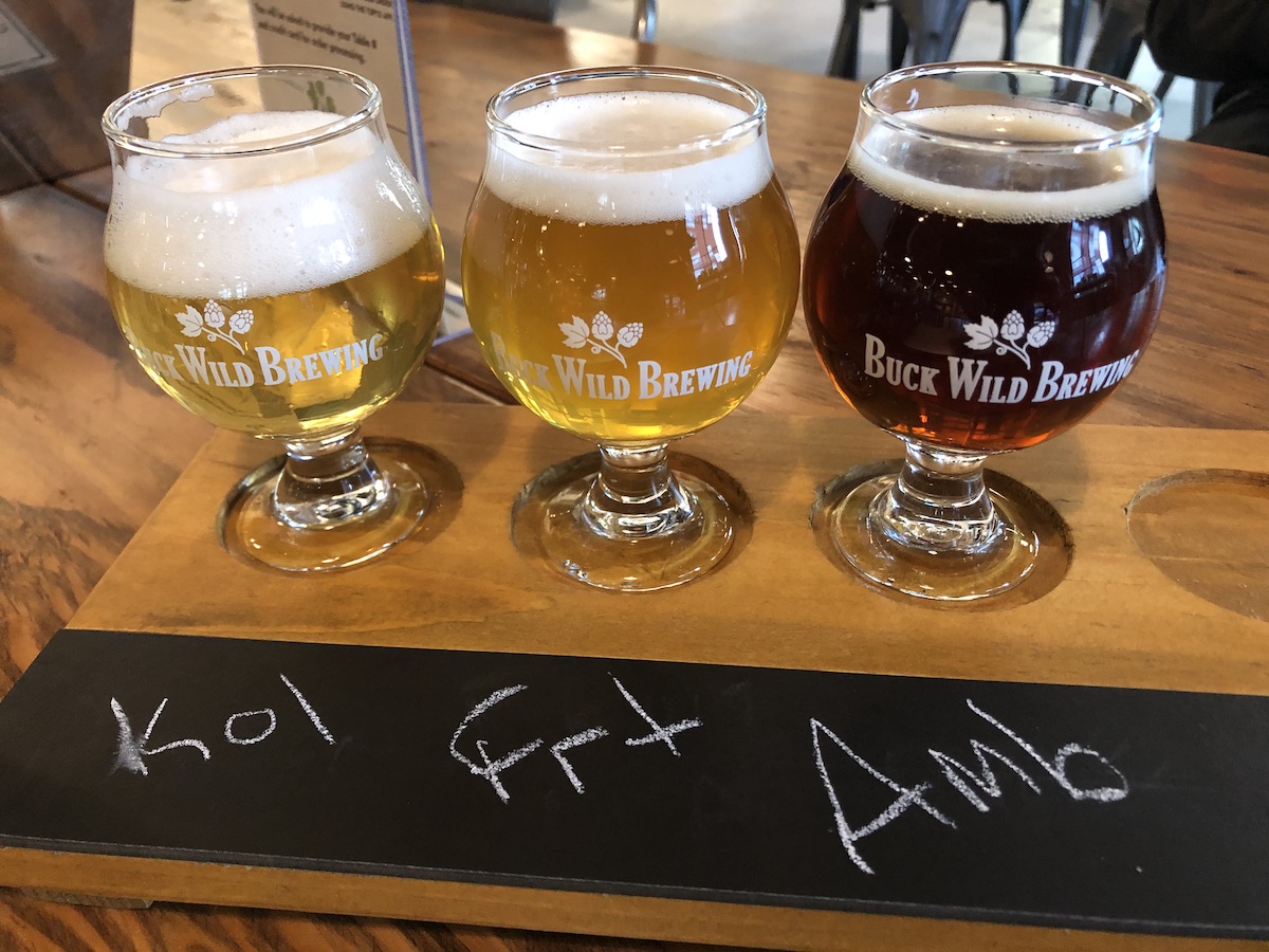A selection of Buck Wild Brewing beers — all are gluten-free. Photo: Alix Wall