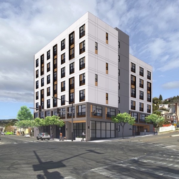 83 affordable apartments proposed for a vacant corner in deep East Oakland
