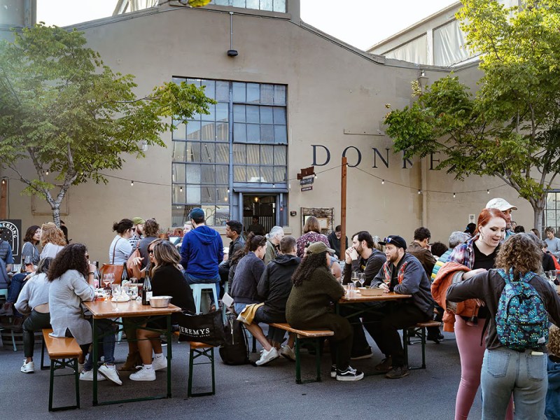 East Bay oenophiles come for the natural wine, stay for music and food trucks at monthly event